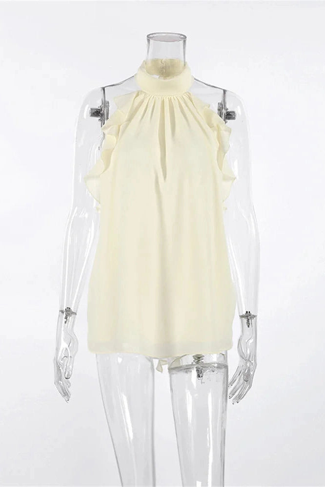 Glorol - Backless Off-Shoulder Loose Top