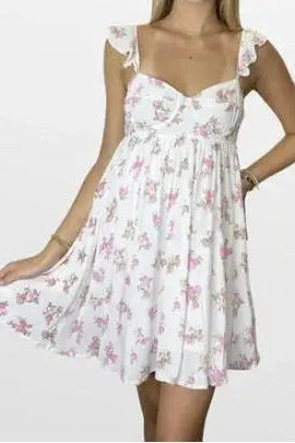 Glorol - Sleeveless Backless A-Line Mini Dress