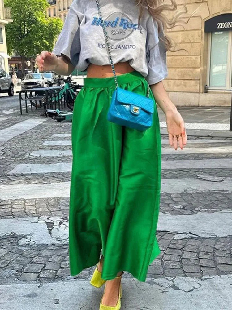 Glorol - High Waist Loose Patchwork Skirt