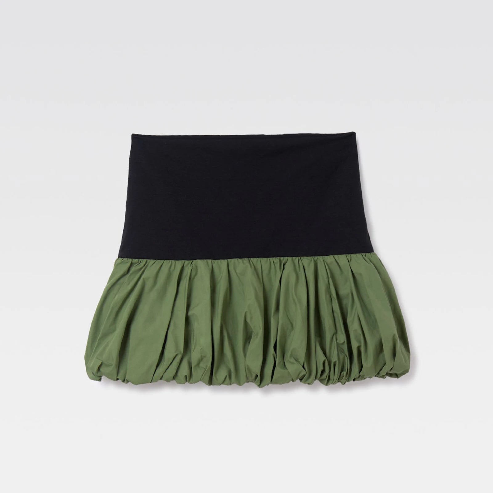 Glorol - Bubble Elastic Waist Pleated Skirt