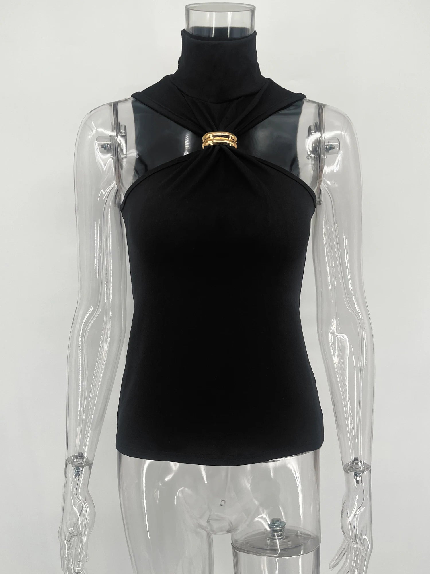 Glorol - Sleeveless Off-Shoulder Slim Top