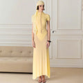 Glorol - Hollow Out See Through Patchwork Maxi Dress