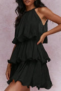 Glorol - Hollow Out Loose A-Line Sleeveless Mini Dress