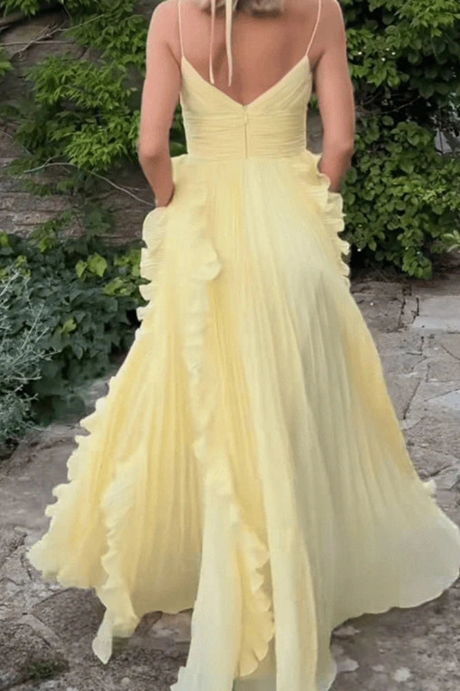 Glorol - Hollow Out High Waist Sleeveless Maxi Dress