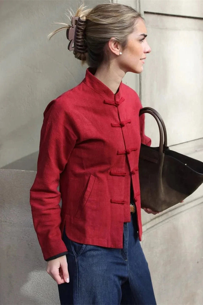 Glorol - Long Sleeve Loose Patchwork Top