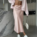 Glorol - Elegant Satin Fishtail Skirt