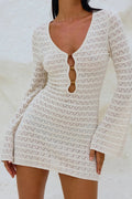 Glorol - Hollow-Out Bodycon Mini Dress