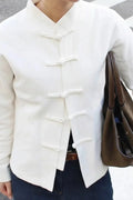 Glorol - Long Sleeve Loose Patchwork Top