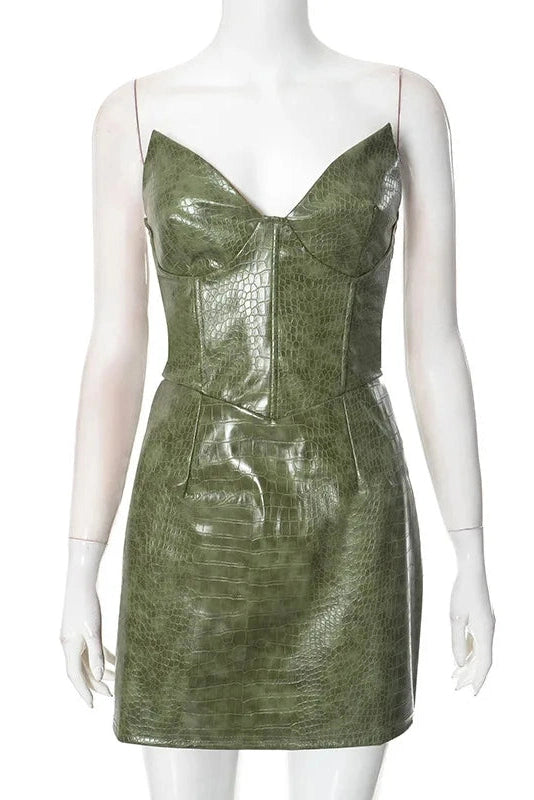 Glorol - Elegant Strapless High Waist Bodycon Mini Dress