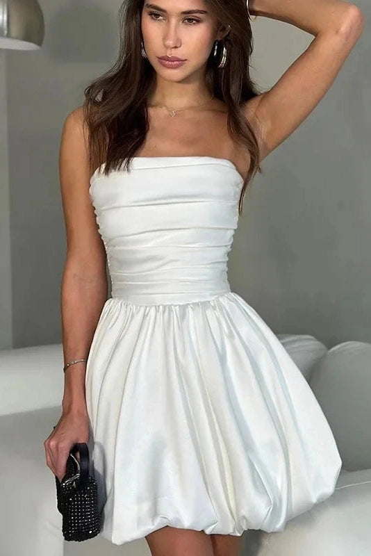Glorol - Off-Shoulder Strapless Bodycon Mini Dress
