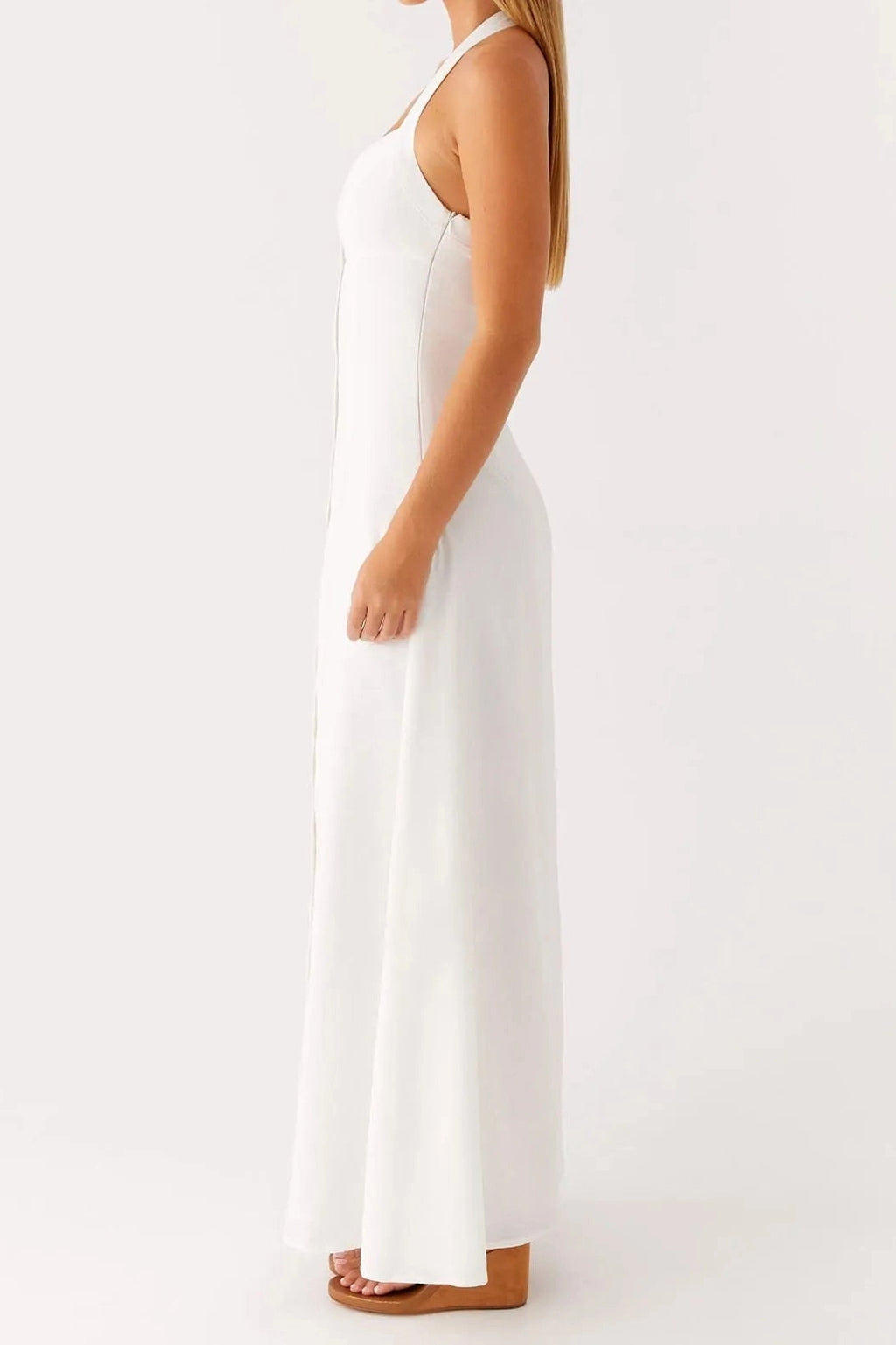 Glorol - Elegant Sleeveless Backless Maxi Dress