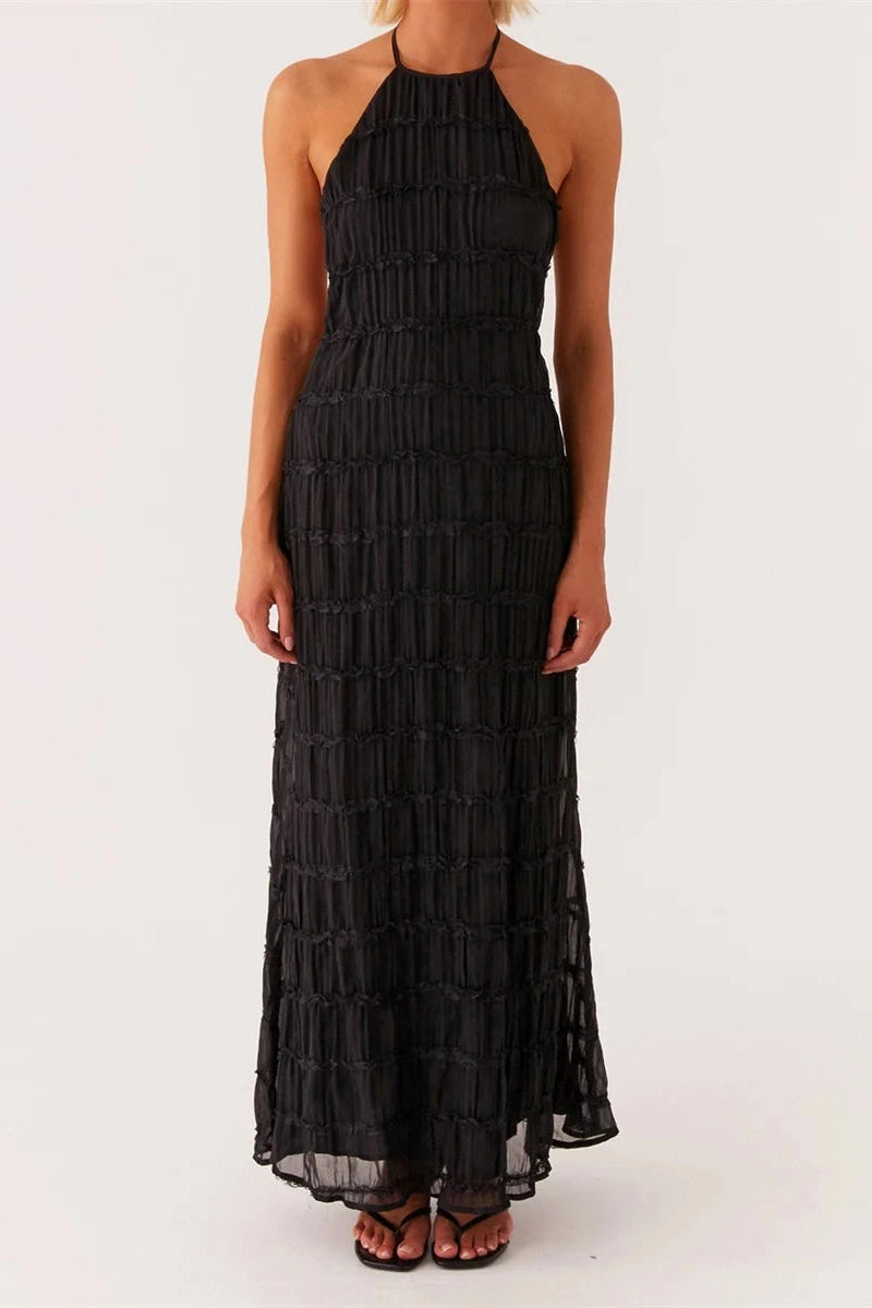 Glorol - Bodycon Sleeveless Backless Maxi Dress