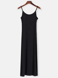 Glorol - See Through Loose Long Sleeve Knitted Maxi Dress