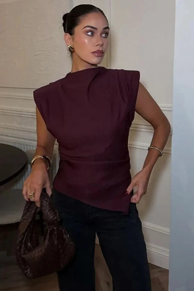 Glorol - Sleeveless Irregular Top