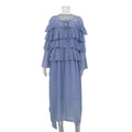 Glorol - Elegant Lace Long Sleeve Loose Maxi Dress