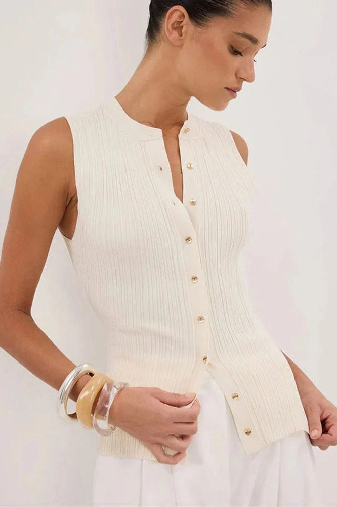 Glorol - Sleeveless Patchwork Top