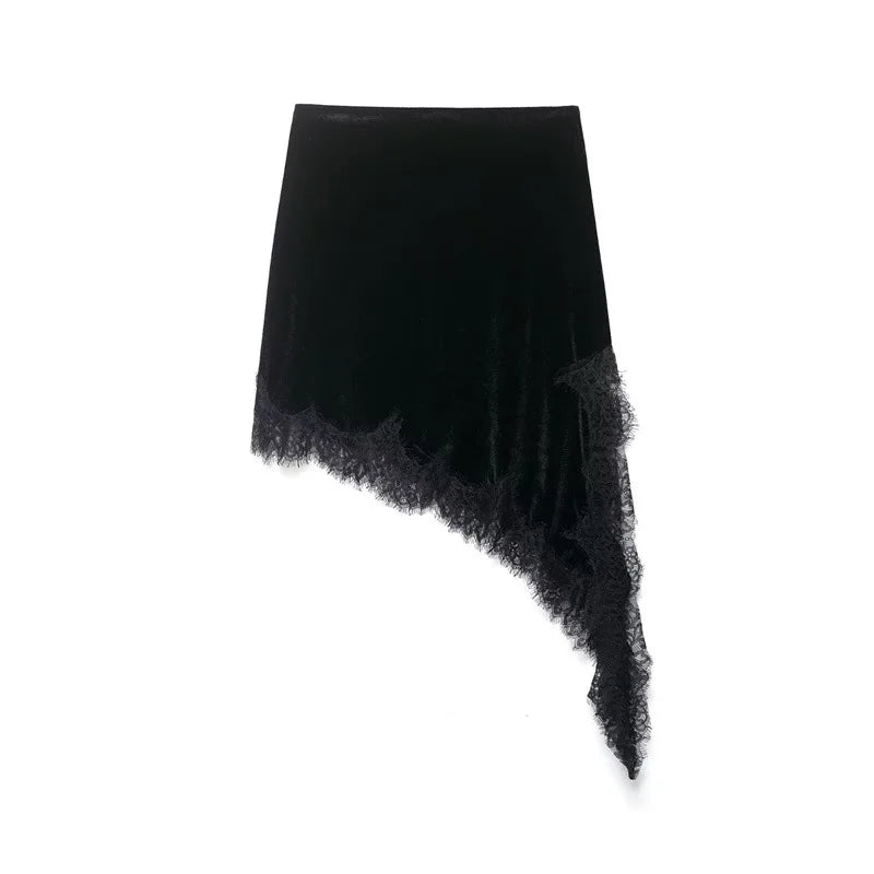 Glorol - Elegant Lace Patchwork Skirt