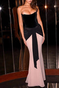 Glorol - Elegant Off Shoulder Pleated Maxi Dress