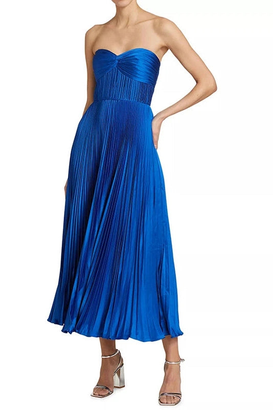 Glorol - Elegant High Waist Sleeveless Backless Maxi Dress