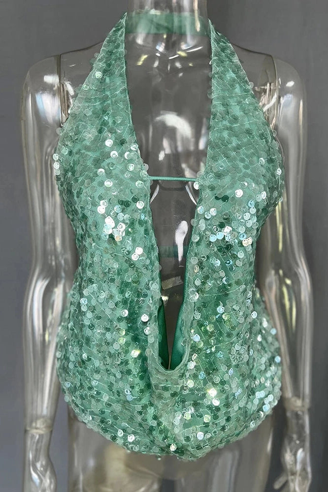 Glorol - Deep V Neck Top