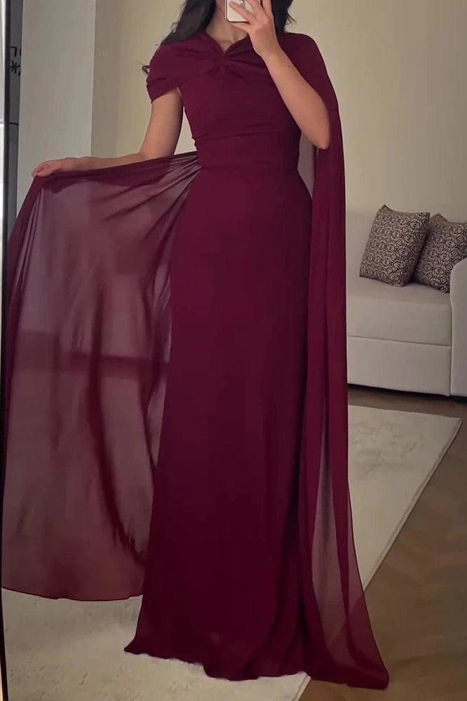 Glorol - Elegant High Waist Slim Maxi Dress