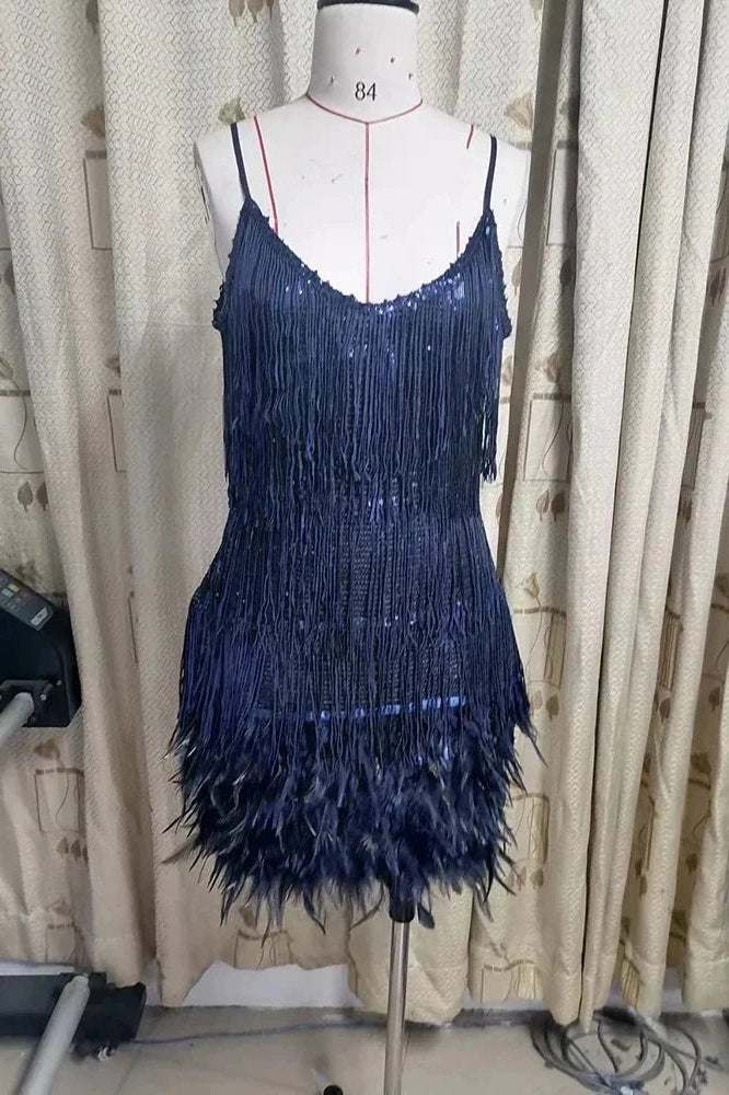 Glorol - Elegant Spaghetti Straps Mini Dresses