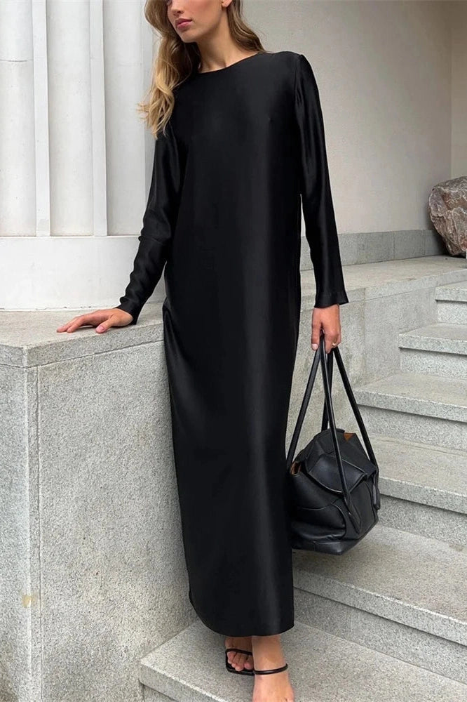 Glorol - Patchwork High Waist Split Maxi Dress