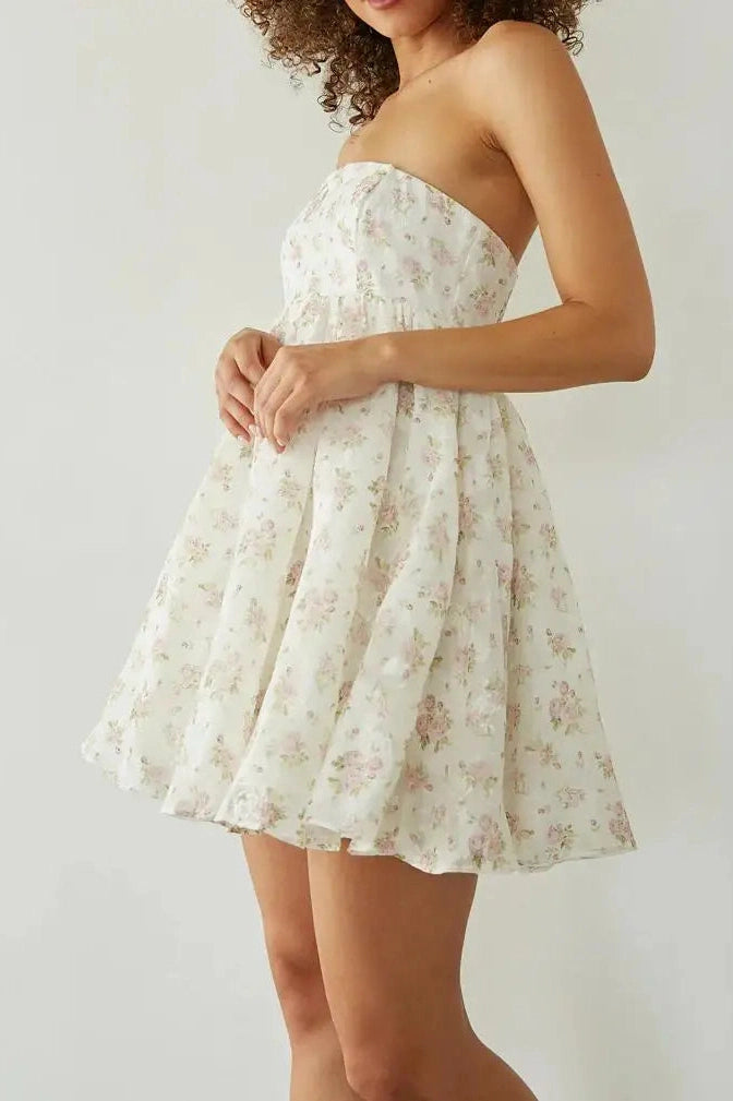 Glorol - Sleeveless Off-Shoulder Loose Mini Dress