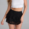 Glorol - Elegant Lace Ruffle Skirt