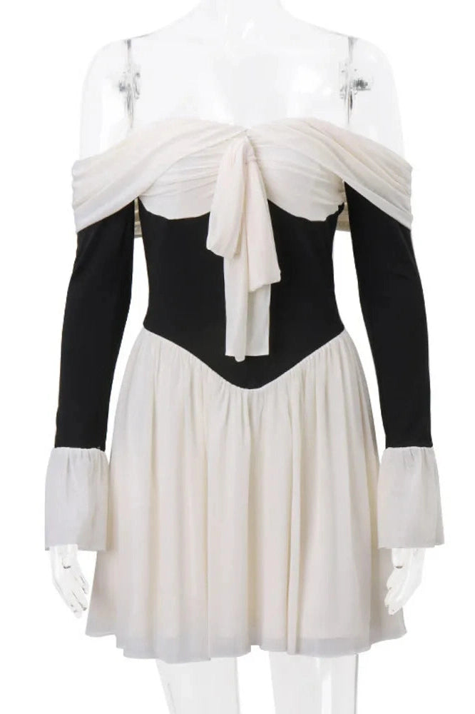 Glorol - Elegant Strapless Off-shoulder Backless Mini Dress