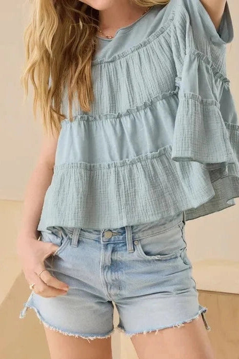 Glorol - Short Sleeve Loose Top