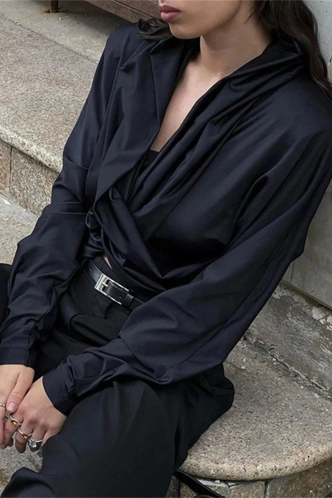 Glorol - Long Sleeve Patchwork Top
