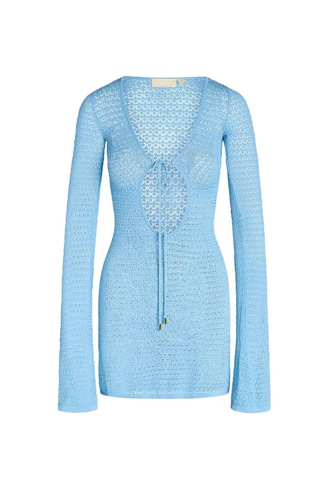 Glorol - Hollow Out Lace-Up Mini Dress