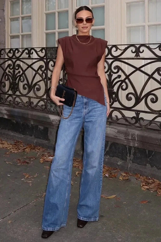 Glorol - Sleeveless Irregular Top