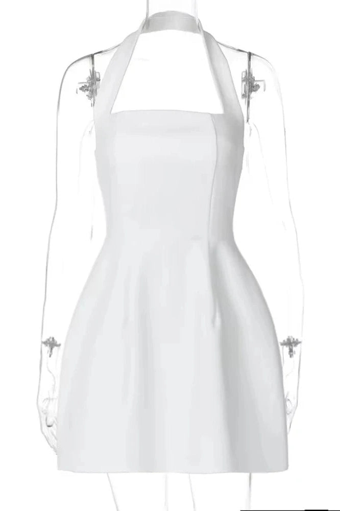 Glorol - Elegant Off-Shoulder Strapless Backless Sleeveless A-Line Mini Dress