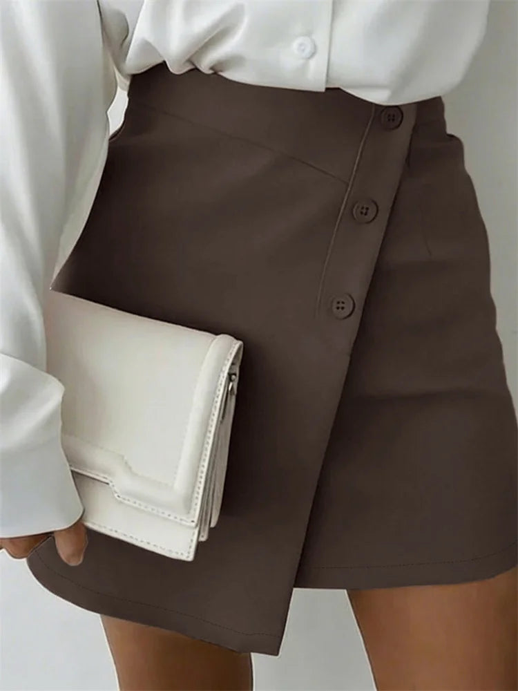 Glorol - High Waist Patchwork Skirt