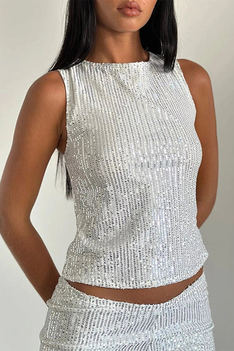 Glorol - Sleeveless Slim Fit Top