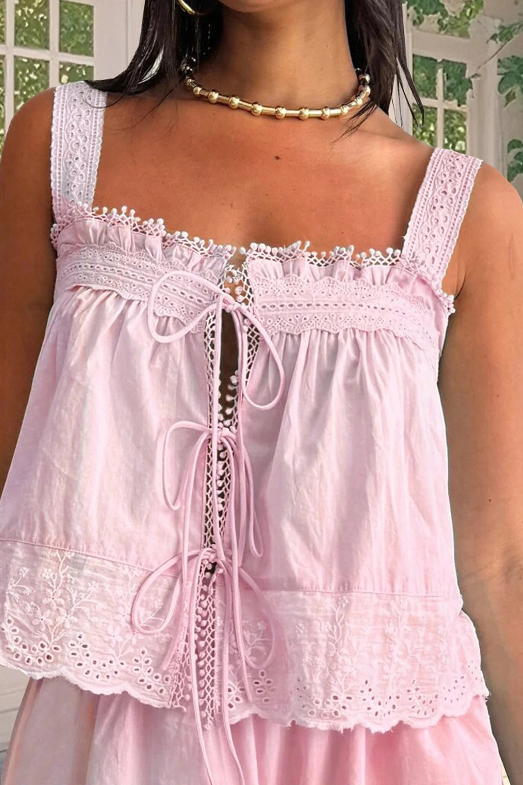 Glorol - Lace Sleeveless Top