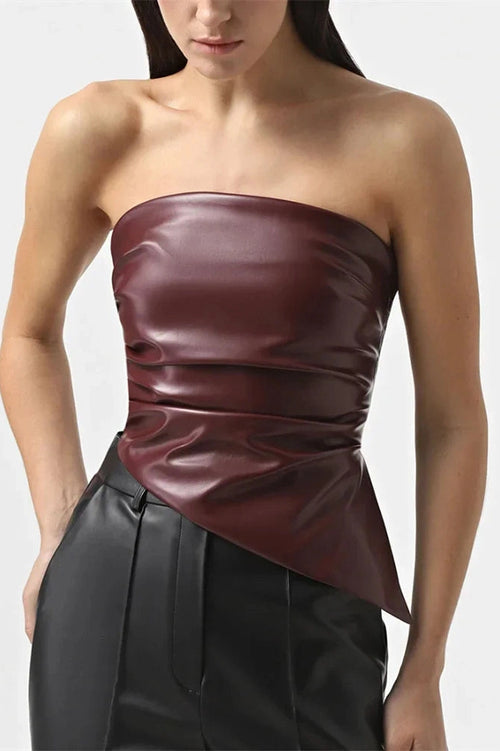 Glorol - Backless Slim Strapless Top