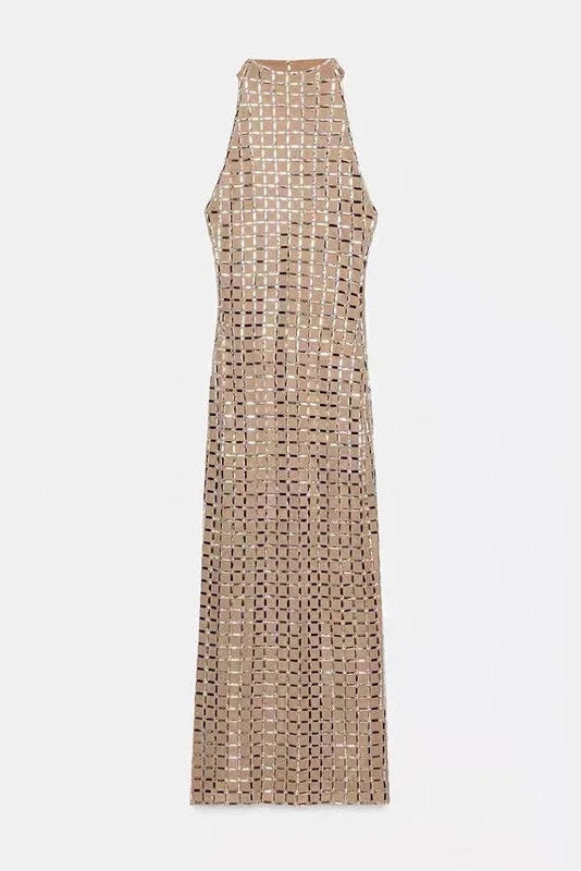Glorol - Elegant Sleeveless Slim Backless Maxi Dress