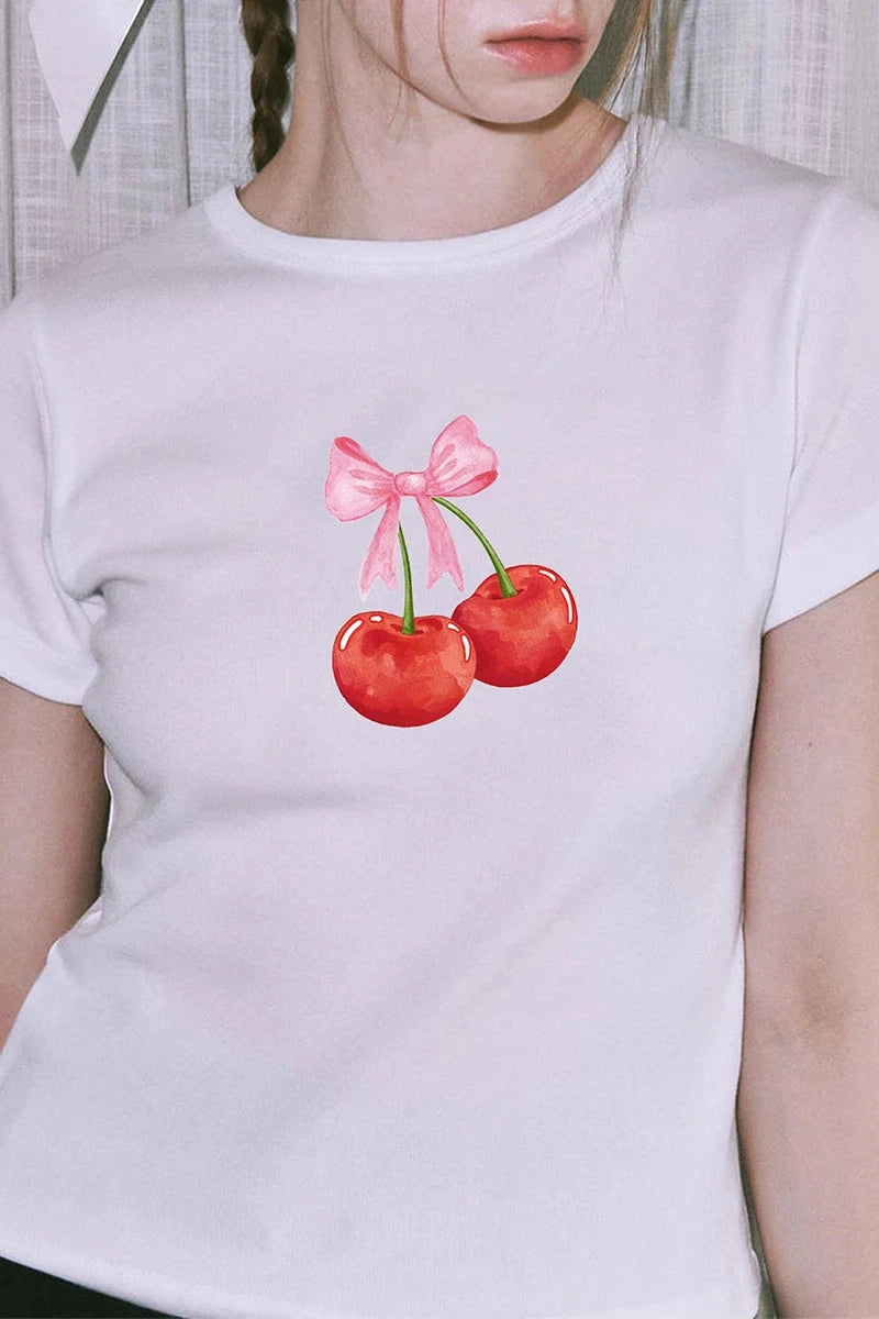 Glorol - Short Sleeve Printed Loose Fit Top