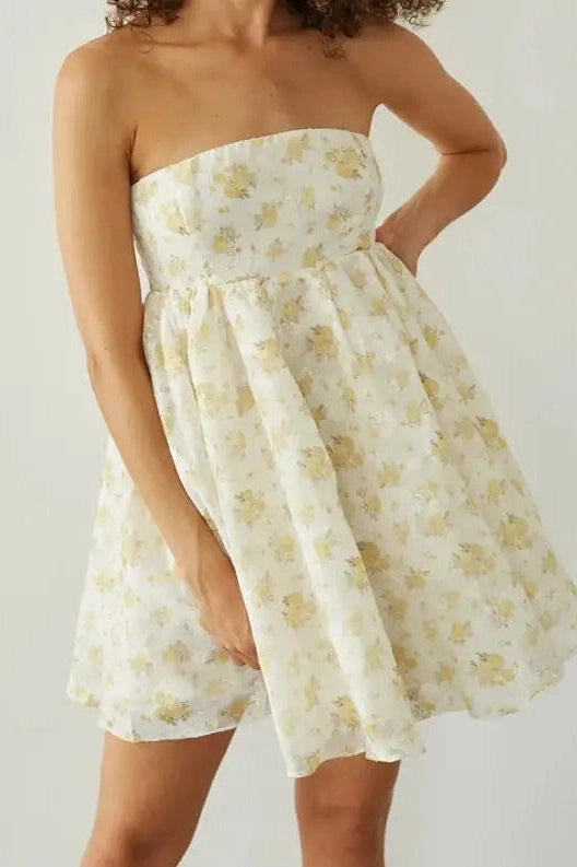 Glorol - Sleeveless Off-Shoulder Loose Mini Dress