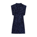 Glorol - Elegant Patchwork Sleeveless Mini Dress