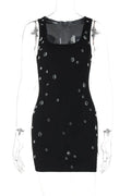 Glorol - Elegant Sleeveless Slim Mini Dress
