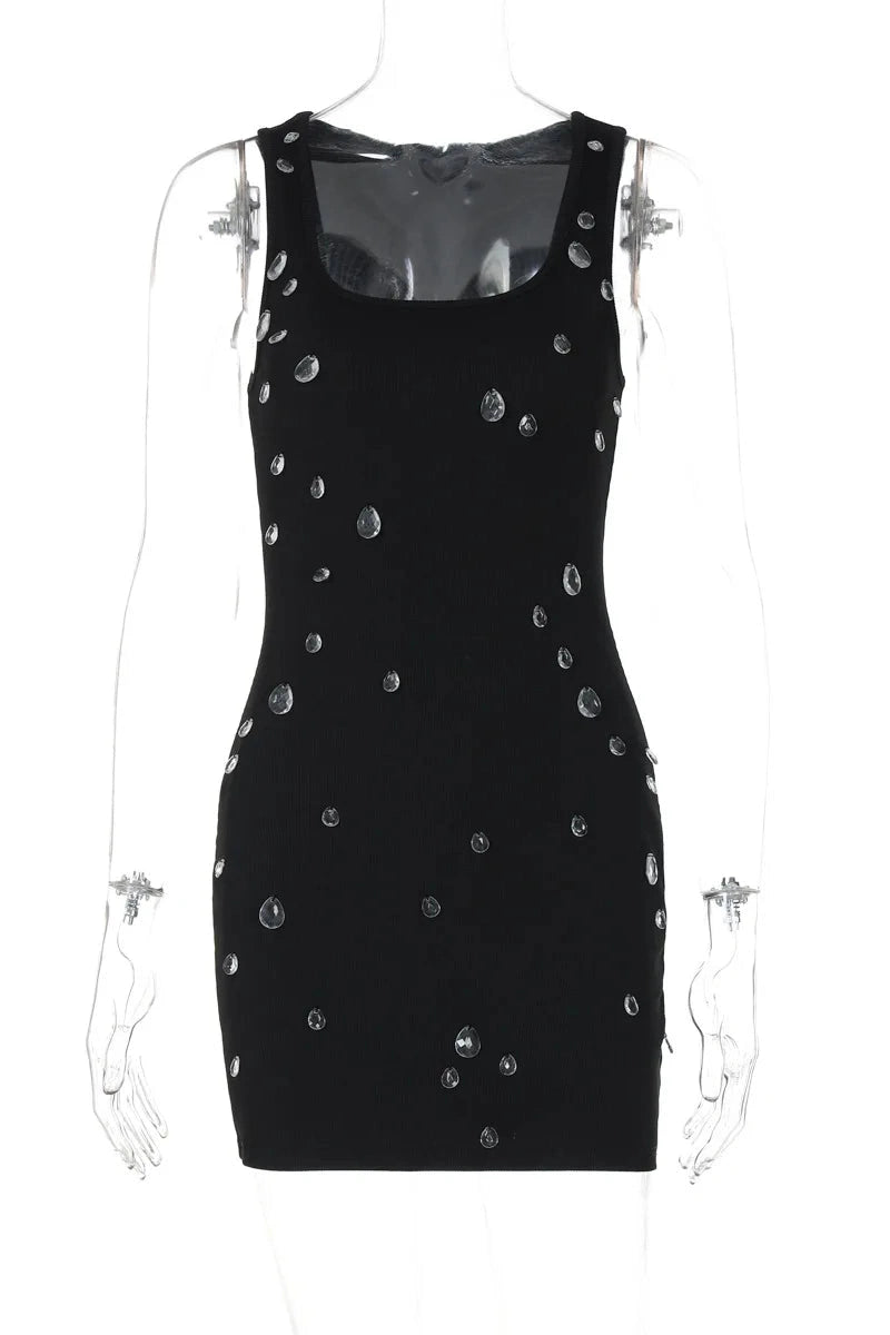 Glorol - Elegant Sleeveless Slim Mini Dress