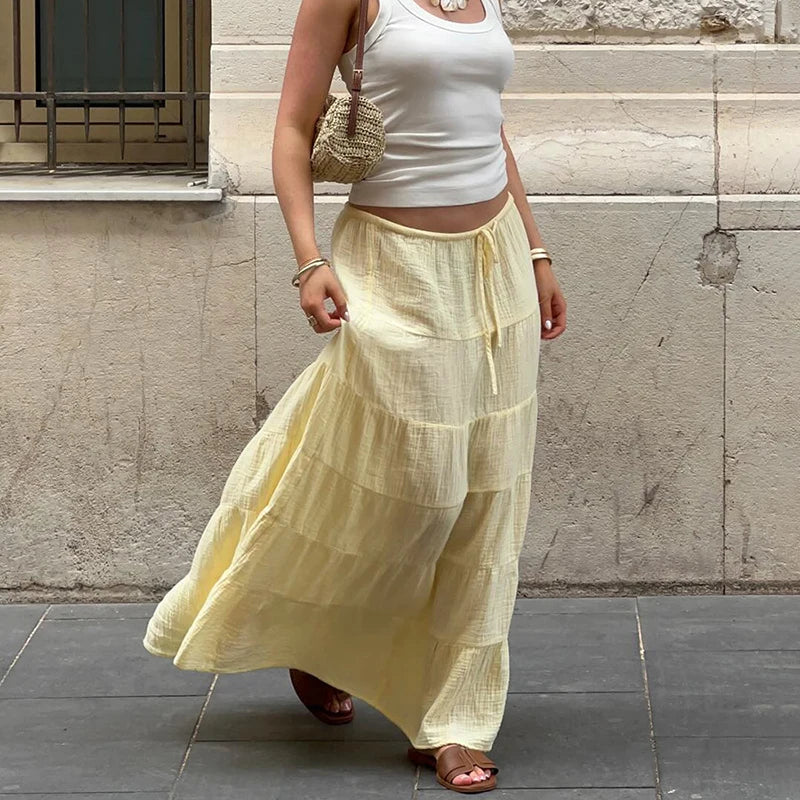 Glorol - High Waist Loose Skirt