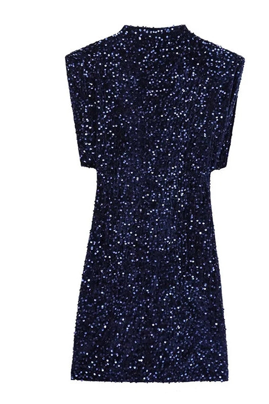 Glorol - Elegant Hollow Out Sleeveless Slim High Waist Mini Dress