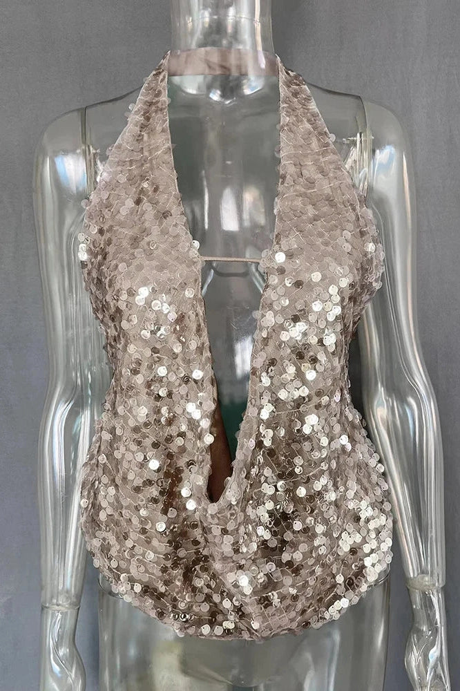 Glorol - Deep V Neck Top