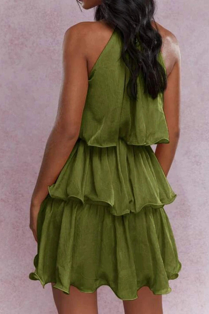Glorol - Hollow Out Loose A-Line Sleeveless Mini Dress