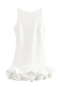 Glorol - Patchwork Sleeveless High Waist Backless Mini Dress